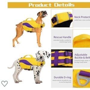 KUOSER LIFE DOG JACKET LARGE YELLOW NEW